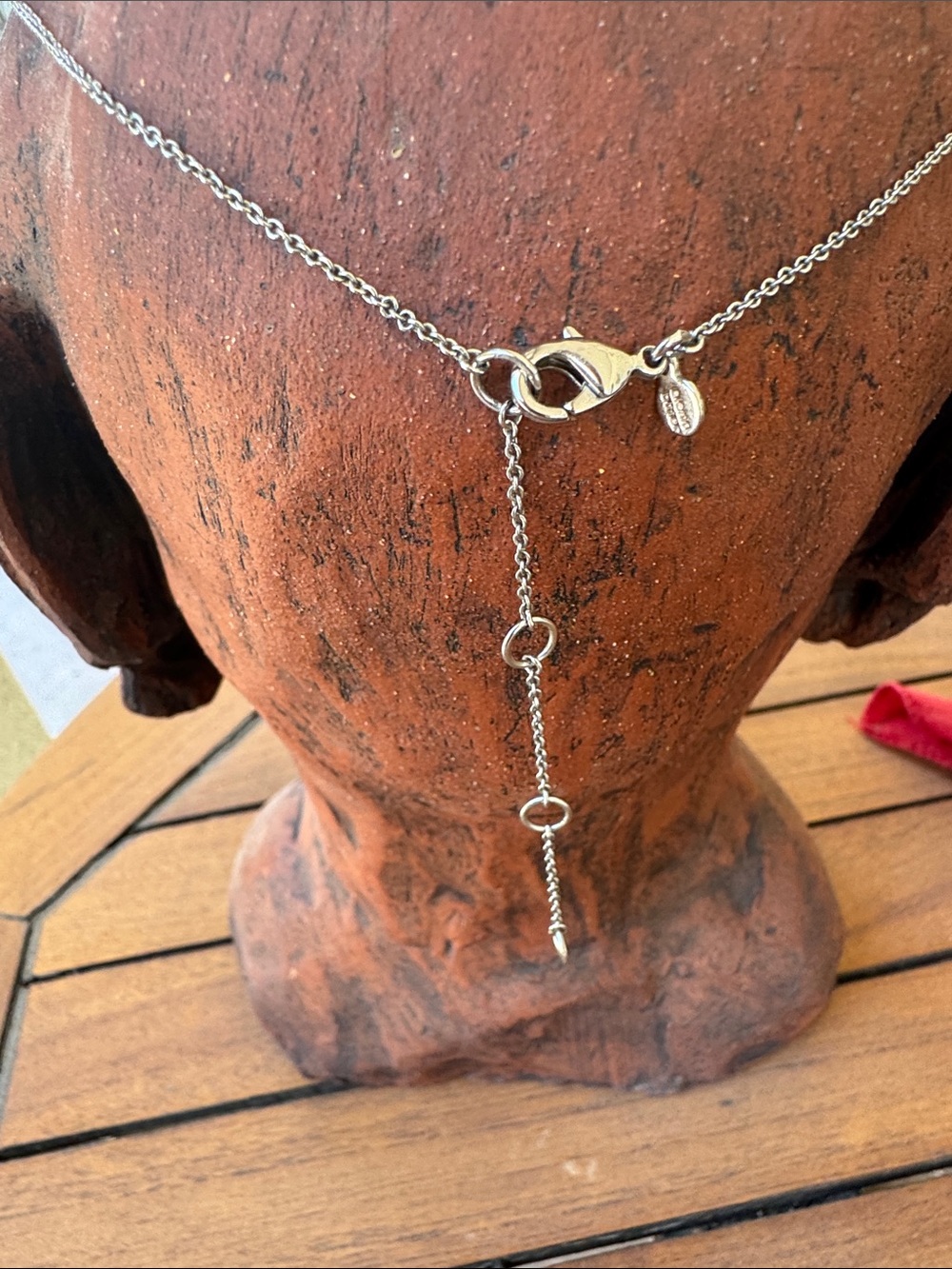 Alexis Bittar Pale Aqua Circular Pendant Necklace - Picture 8 of 9